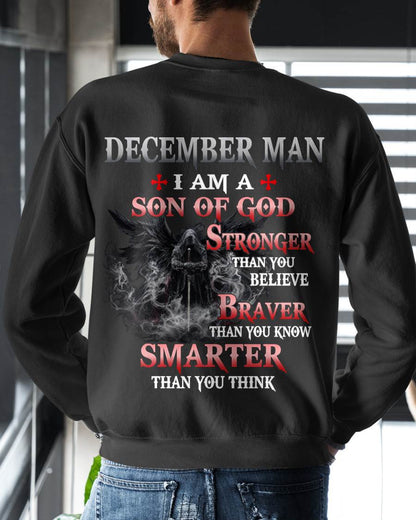 December Man Son Of God T-Shirt - Christian Gift For Men - LUAN12 (SKU2606-128-12)