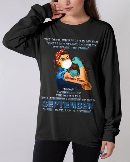 Never Underestimate A Woman Born In September – September Woman “I Am The Storm” - FMA / luan09 (SKU12-322-09)