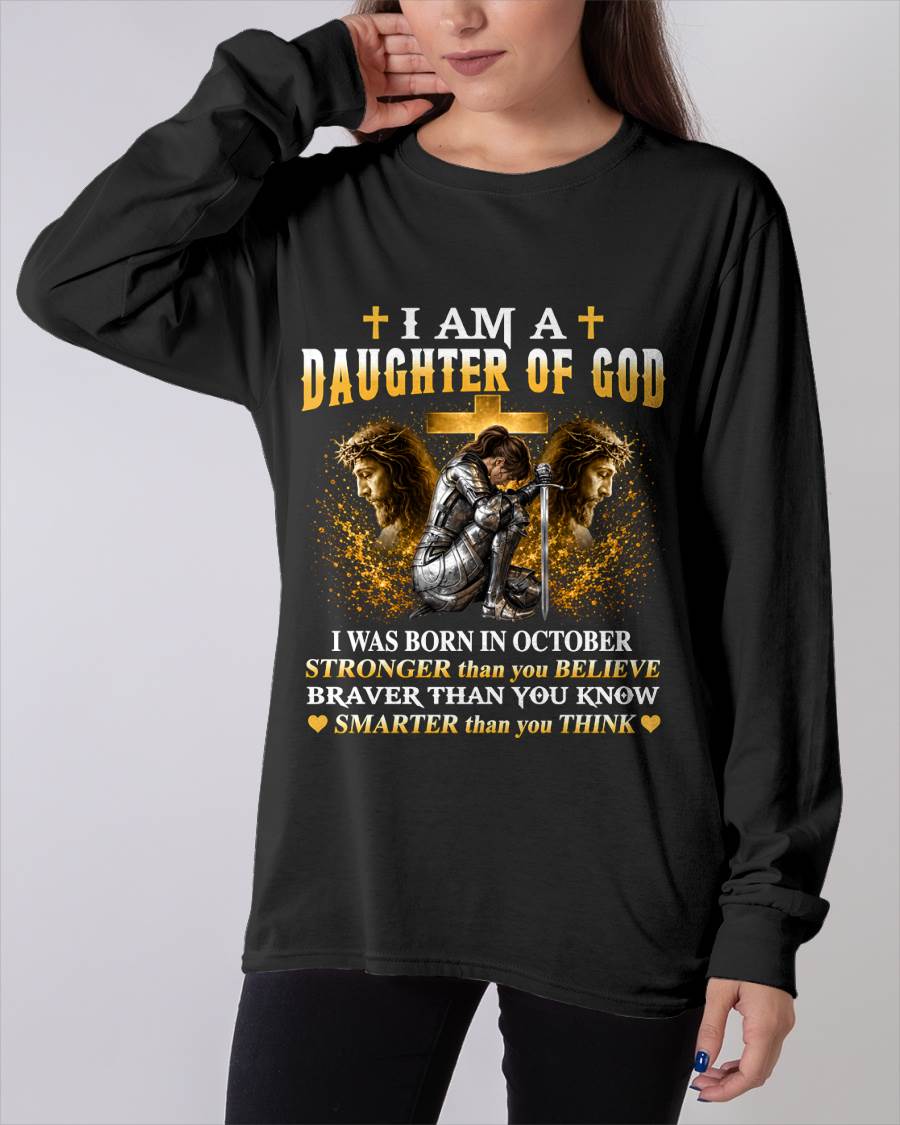 OCTOBER - DAUGHTER OF GOD - CHRISTIAN GIFT FOR WOMEN - LUAN10 (SKU2608-90-10)
