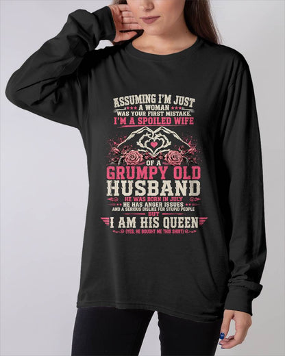 JULY - SPOILED WIFE OF A GRUMPY HUSBAND - PERFECT GIFT FROM HUSBAND- LUAN07 (SKU2608-31-07)