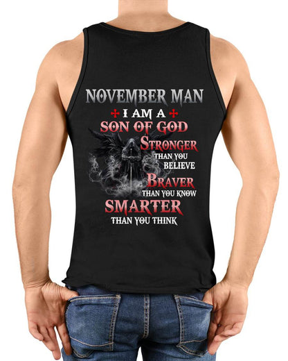 November Man Son Of God T-Shirt - Christian Gift For Men - LUAN11 (SKU2606-128-11)