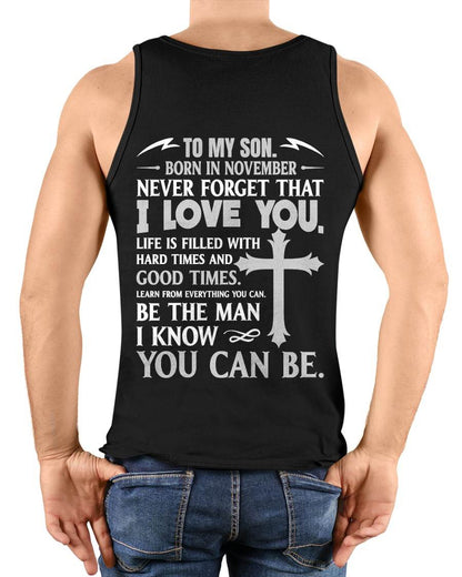 November – To My Son Never Forget That I Love You – From Mom T-Shirt - LUAN11 (SKU2606-330-11)