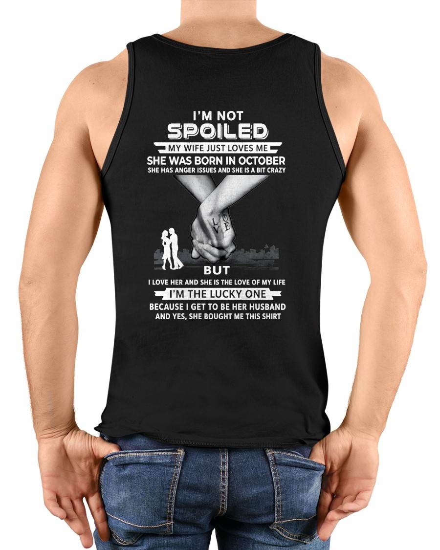 October - Wife Bought Me This Shirt – Perfect Husband Gift From Wife- LUAN10 (SKU2607-214-10)