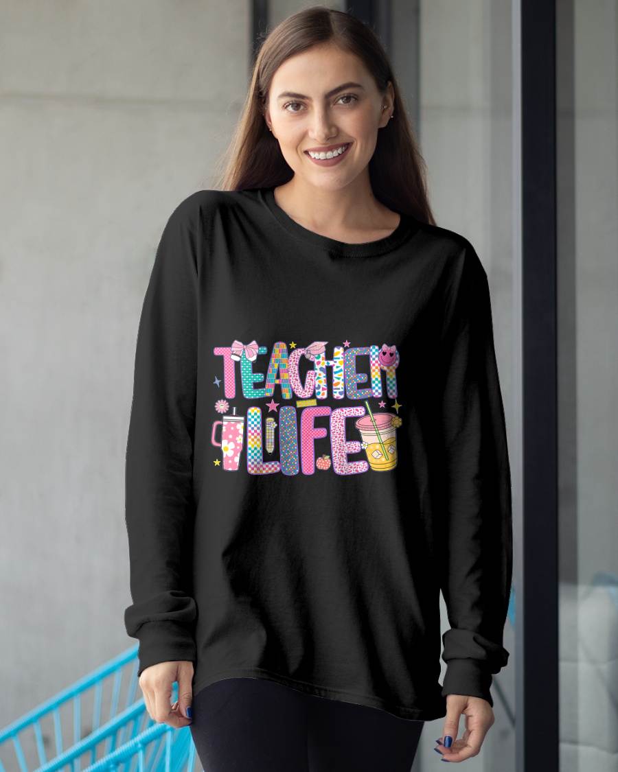 "TEACHER LIFE" – T – SHIRT FOR WOMEN – LUAN00 (SKU2607-176)