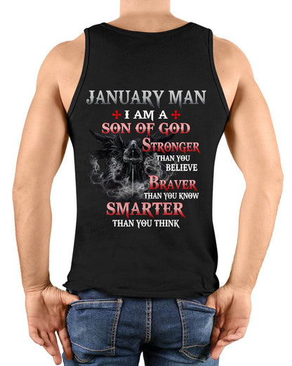 January Man Son Of God T-Shirt - Christian Gift For Men - LUAN01 (SKU2606-128-01)