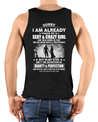 MAY - TAKEN MAN - SEXY & CRAZY GIRL - BEAUTY & PERFECTION - PERFECT GIFT FROM WIFE/GIRLFRIEND TO HUSBAND/BOYFRIEND - LUAN05 (SKU2609-267-05)