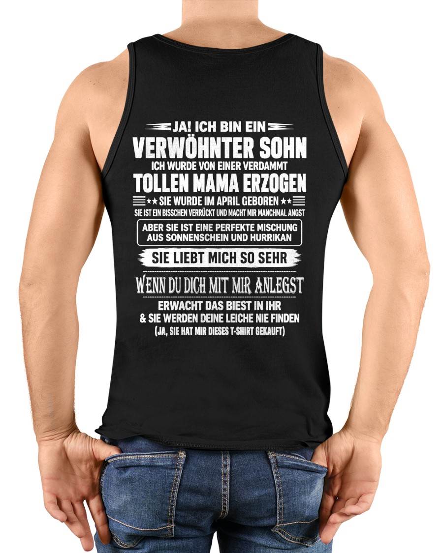 APRIL - VERWÖHNTER SOHN - TOLLE MAMA - SONNENSCHEIN & HURRIKAN - PERFEKTES GESCHENK VON MAMA AN SOHN - LUAN04 (SKU2609-27-04)