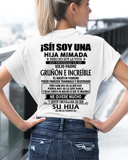 Febrero Padre Increíble - Regalo especial para hija - TBN - T02 (SKU04-109-02)