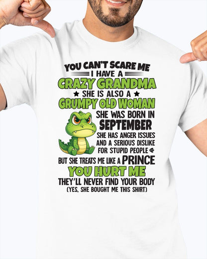 SEPTEMBER - YOU CAN'T SCARE ME - FOR GRANDSON - GIFT FROM GRANDMA - NINA09 (SKU09-85-09)
