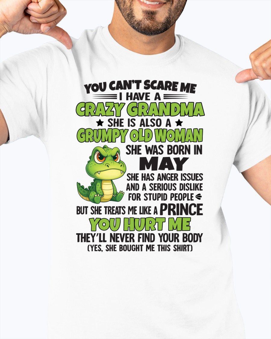 MAY - YOU CAN'T SCARE ME - FOR GRANDSON - GIFT FROM GRANDMA - NINA05 (SKU09-85-05)