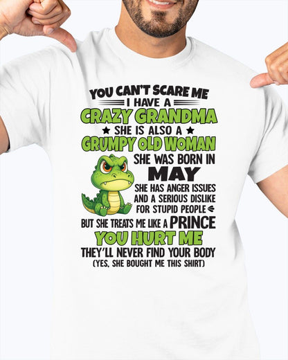 MAY - YOU CAN'T SCARE ME - FOR GRANDSON - GIFT FROM GRANDMA - NINA05 (SKU09-85-05)