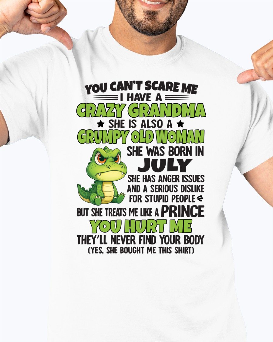 JULY - YOU CAN'T SCARE ME - FOR GRANDSON - GIFT FROM GRANDMA - NINA07 (SKU09-85-07)