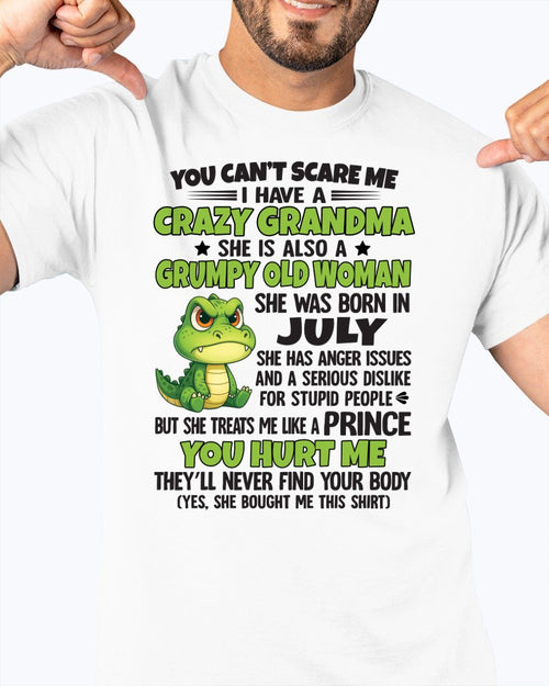 JULY - YOU CAN'T SCARE ME - FOR GRANDSON - GIFT FROM GRANDMA - NINA07 (SKU09-85-07)