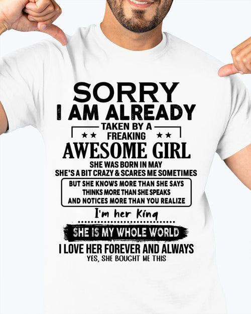 May - Awesome Girl born in May - Special gift for your boyfriend - From Wife LUAN05 (SKU.AT16)