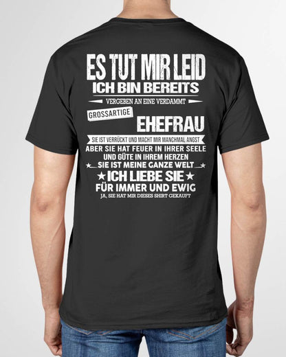 SIE IST MEINE GANZE WELT ICH LIEBE SIE FÜR IMMER UND EWIG -Das perfekte Geschenk für Ihren Ehemann - GER/LUAN00 (SKU2605-350-00)
