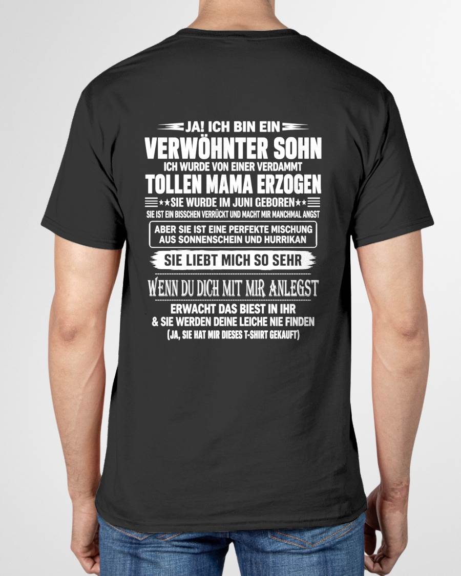 JUNI - VERWÖHNTER SOHN - TOLLE MAMA - SONNENSCHEIN & HURRIKAN - PERFEKTES GESCHENK VON MAMA AN SOHN - LUAN06 (SKU2609-27-06)
