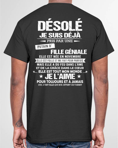 NOVEMBRE – DÉSOLÉ, JE SUIS DÉJÀ PRIS PAR UNE FILLE VRAIMENT GÉNIALE – DE LA PART DE MA FEMME - FR11 / LUAN11 (SKU26T-01140-11)
