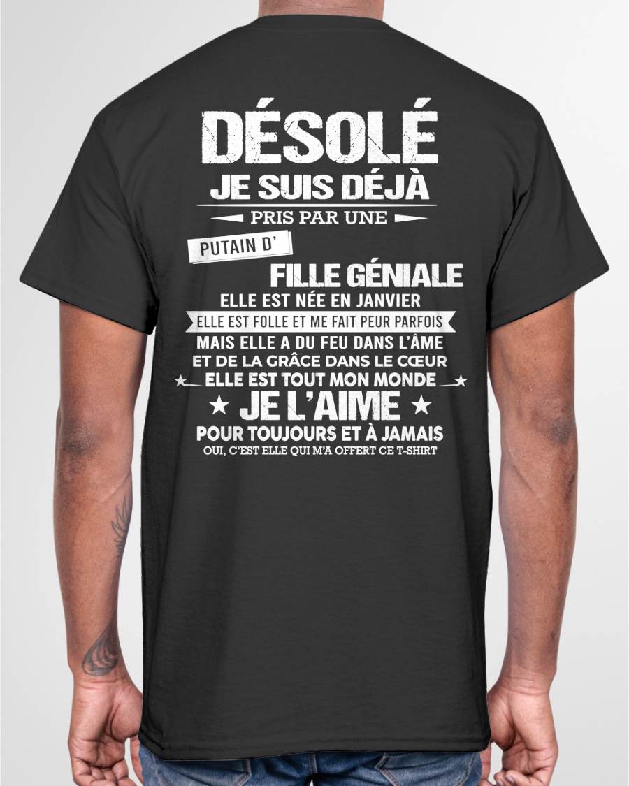 JANVIER – DÉSOLÉ, JE SUIS DÉJÀ PRIS PAR UNE FILLE VRAIMENT GÉNIALE – DE LA PART DE MA FEMME - FR01 / LUAN01 (SKU26T-01140-01)