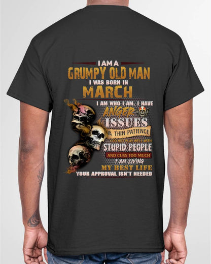 Grumpy Old Man - For Man Black T-Shirt - LUAN03 (SKU08-67-03)