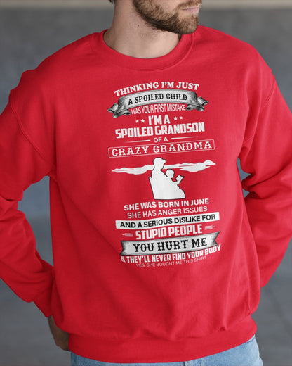 Spoiled by Grandma Shirt June Edition – From Grandma to Grandson NINA06 (SKU-GMS2-06)