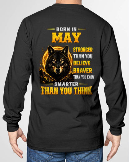 MAY - STRONGER THAN YOU BELIEVE - BRAVER THAN YOU KNOW - SMARTER THAN YOU THINK - T-SHIRT FOR MEN - LUAN05 (SKU2610-05-05)