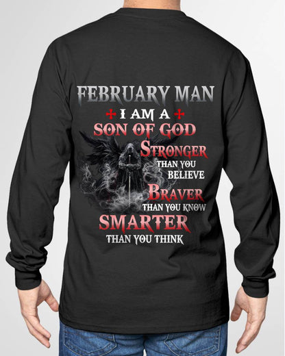 February Man Son Of God T-Shirt - Christian Gift For Men - LUAN02 (SKU2606-128-02)