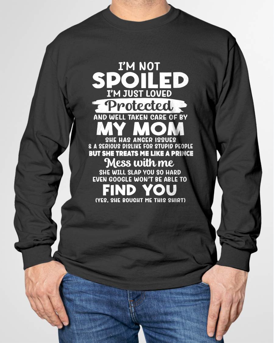 SPOILED SON - LOVED & PROTECTED BY MOM - PERFECT GIFT FROM MOM TO SON - LUAN00 (SKU2608-439-00)