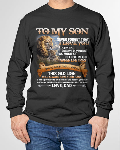 To My Son T-Shirt – Gift From Dad / Man - luan00 (SKU12-76)