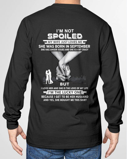 September - Wife Bought Me This Shirt – Perfect Husband Gift From Wife- LUAN09 (SKU2607-214-09)