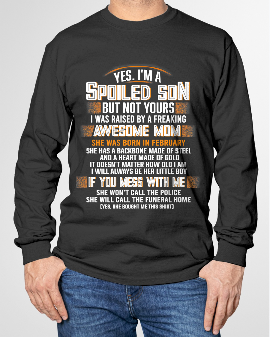 FEBRUARY - Raised By A Freaking Awesome Mom - FROM MOM TO SON - LUAN02 (SKU26T-01-45-02)