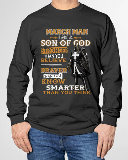 MARCH - STRONGER THAN YOU BELIEVE - CHRISTIAN GIFT FOR MEN - LUAN03 (SKU2608-91-03)
