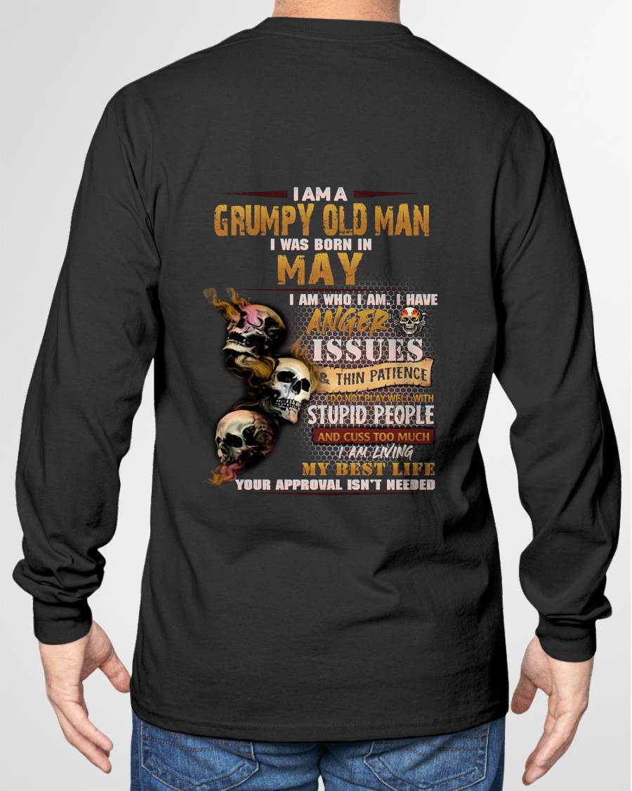 Grumpy Old Man - For Man Black T-Shirt - LUAN05 (SKU08-67-05)