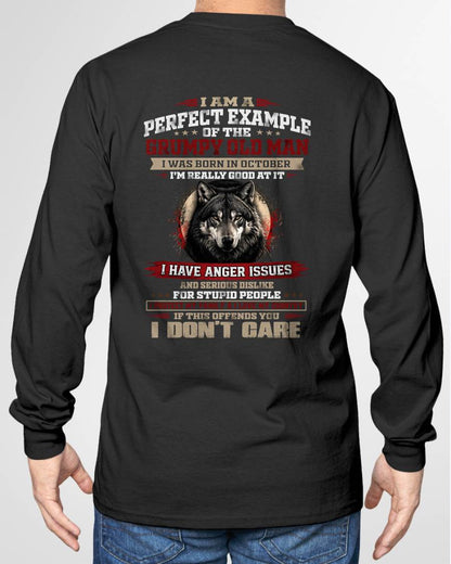 OCTOBER GRUMPY OLD MAN T-SHIRT – PERFECT PATRIOTIC GIFT FOR MEN - LUAN10 (SKU2607-300-10)