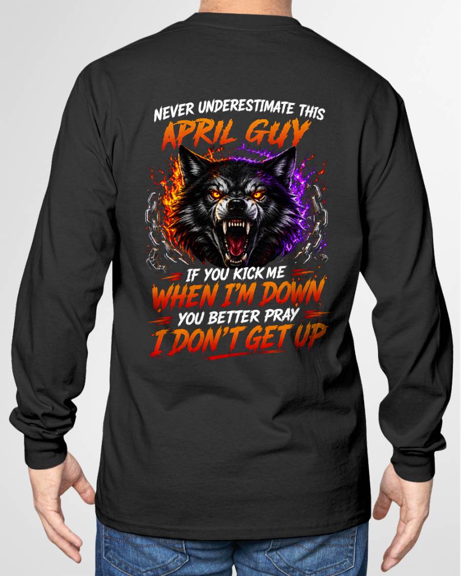 APRIL - NEVER UNDERESTIMATE THIS GUY - FUNNY GIFT FOR MEN - LUAN04 (SKU2608-114-04)
