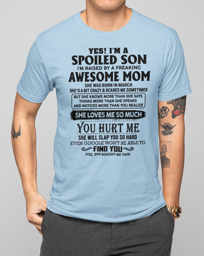 March - Awesome Mom - Perfect Gift For Your Son From Mom - LUAN03 (SKU-SPW-03)