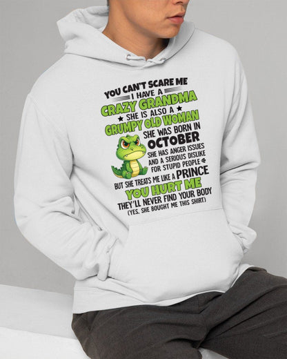 OCTOBER - YOU CAN'T SCARE ME - FOR GRANDSON - GIFT FROM GRANDMA - NINA10 (SKU09-85-10)