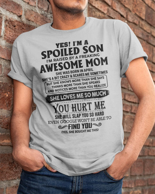 April - Awesome Mom - Perfect Gift For Son From Mom - LUAN04 (SKU-SPW-04)