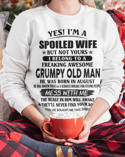 Grumpy Old Man August – Perfect gift for your wife From Husband – LUAN08 (SKU08-63-08)