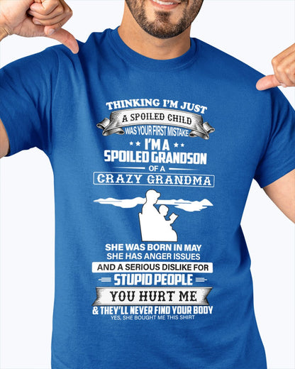 Spoiled by Grandma Shirt May Edition – From Grandma to Grandson NINA05 (SKU-GMS2-05)