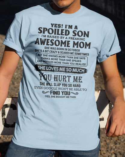October - Awesome Mom - Perfect gift for son From Mom - LUAN10 (SKU-SPW-10)