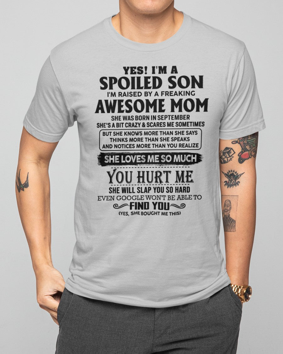 September - Awesome Mom - Perfect Gift For Son From Mom - LUAN09 (SKU-SPW-09)
