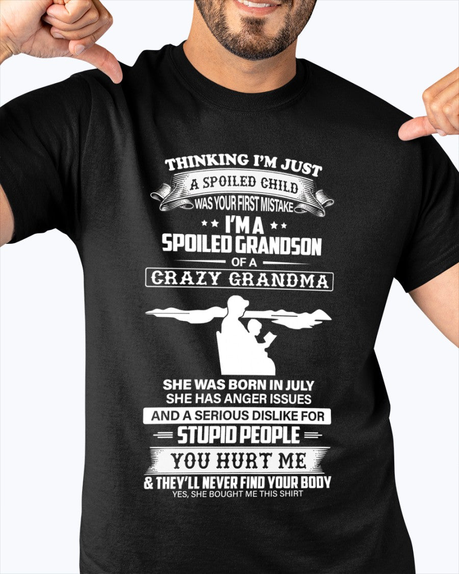 Spoiled by Grandma Shirt July Edition – From Grandma to Grandson NINA07 (SKU-GMS2-07)