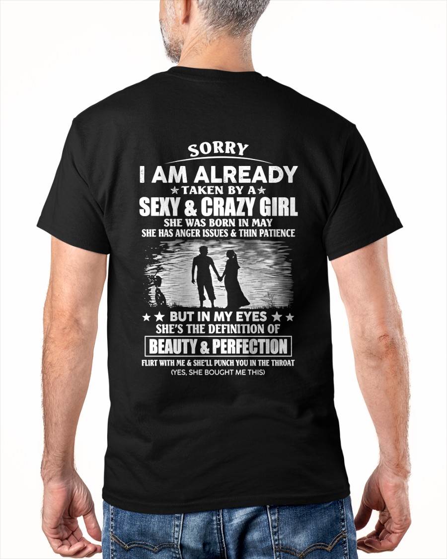 MAY - TAKEN MAN - SEXY & CRAZY GIRL - BEAUTY & PERFECTION - PERFECT GIFT FROM WIFE/GIRLFRIEND TO HUSBAND/BOYFRIEND - LUAN05 (SKU2609-267-05)