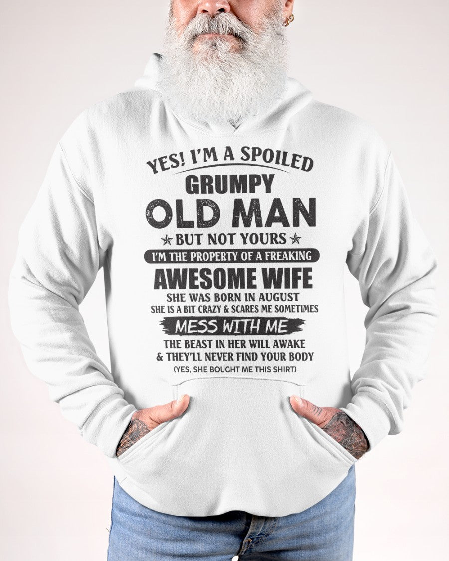 Awesome wife August - Perfect gift for husband from wife - LUAN08 (SKU96-68-08)