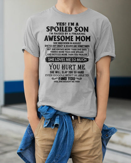 August - Awesome Mom - Perfect Gift For Son From Mom - LUAN08 (SKU-SPW-08)