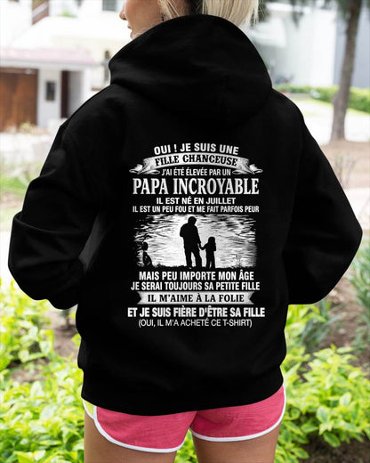 JUILLET - FILLE CHANCEUSE - ÉLEVÉE PAR UN PAPA INCROYABLE - CADEAU PARFAIT DE PAPA À SA FILLE - LUAN07 (SKU2609-08-07)
