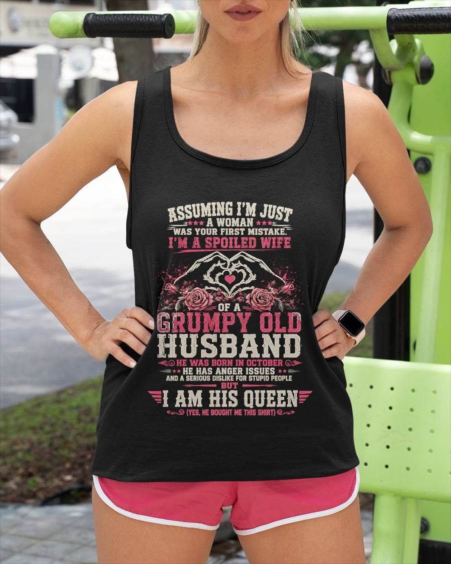 OCTOBER - SPOILED WIFE OF A GRUMPY HUSBAND - PERFECT GIFT FROM HUSBAND- LUAN10 (SKU2608-31-10)