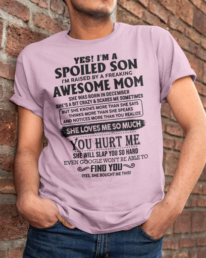 December - Awesome Mom - Perfect gift for your son from Mom - LUAN12 (SKU-SPW-12)