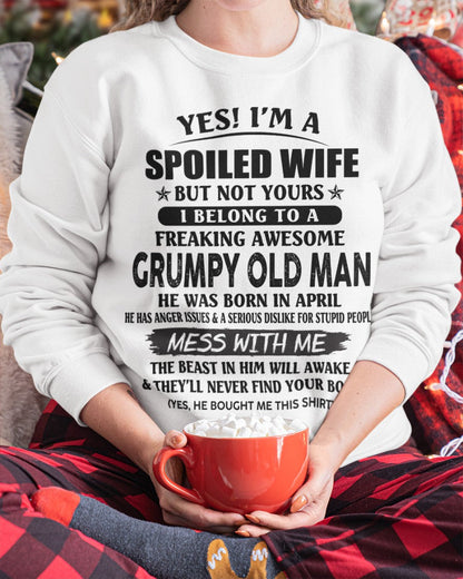 Grumpy Old Man April – Perfect gift for wife From Husband – LUAN04 (SKU08-63-04)