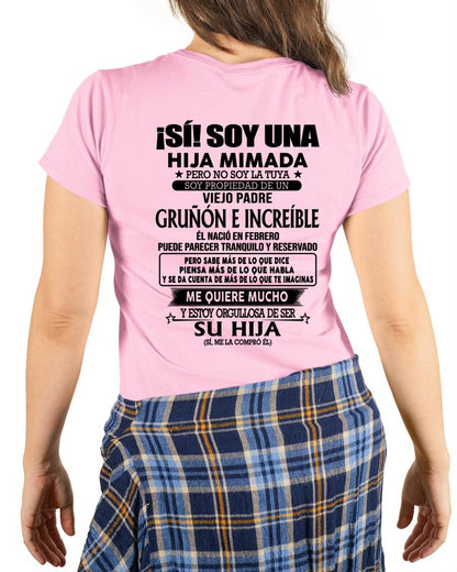 Febrero Padre Increíble - Regalo especial para hija - TBN - T02 (SKU04-109-02)